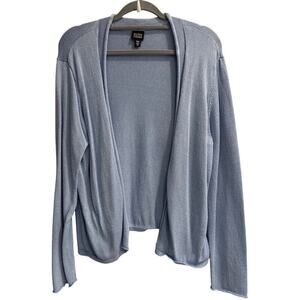 Eileen Fisher Size XL Light Blue Open Front Cardigan Sweater